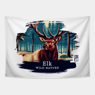 Elk - WILD NATURE - ELK -6 Tapestry