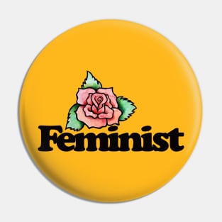 Feminist Flower Pin