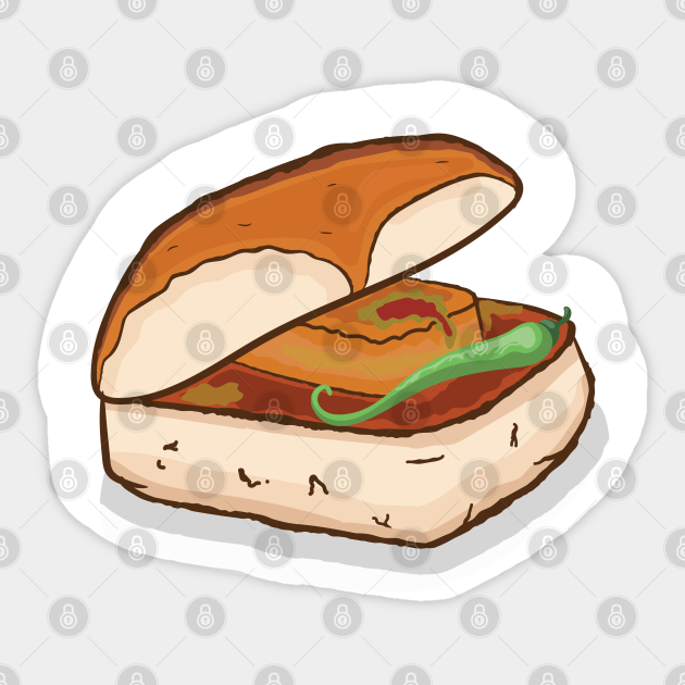 Vada Pav Chutney Masala Indian Food Biryani India Design - India - Sticker | TeePublic Vada Pav Chutney Masala Indian Food Biryani India Design - India - Sticker | TeePublic