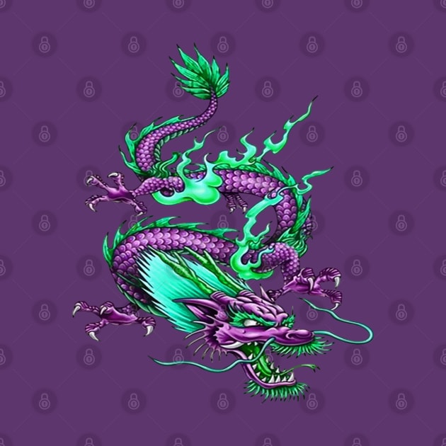 Chinese Underworld Dragon Mythical Waterway Creature by taiche