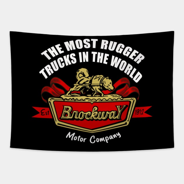 Brockway Motor Company // 1912 Retro Tapestry by Kiranamaraya