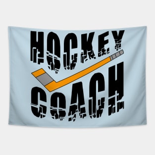 Hockey Coach Stick Tapestry