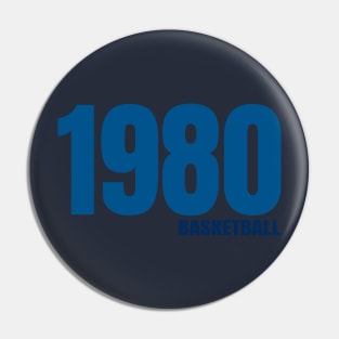 1980 basketball Pin