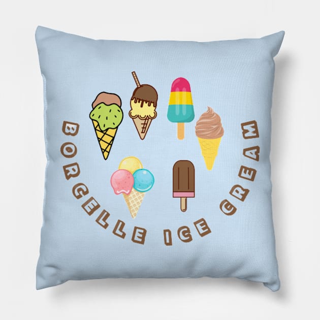 Big Worm's Ice Cream - "Whatchu Want?" - Los Angeles, Pillow by NOUNEZ 