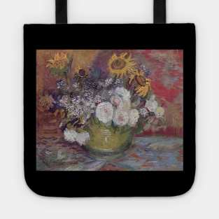 Van Gogh: Bowl with Sunflowers, Roses and Other Flowers Tote