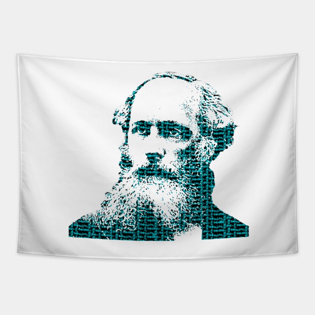 James Cleark Maxwell's Equations Tapestry by acrossTPB