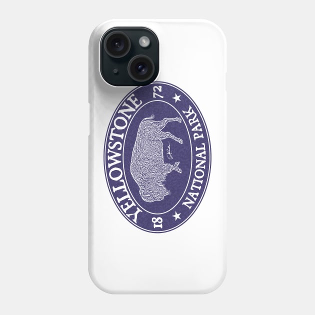 Yellowstone National Park Walking Bison Phone Case by jcombs