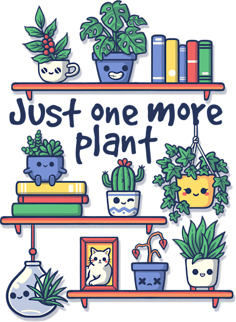 Just one more plant Kids T-Shirt by NemiMakeit