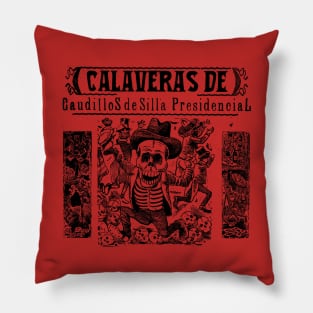 Calaveras de Caudillos de Silla Presidencial Pillow