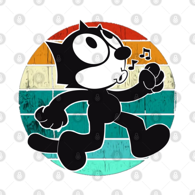 Felix The Cat Retro by kupkle