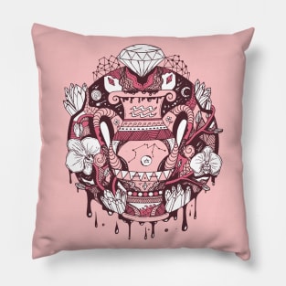 Pink and White Mystic Aquarius Vase Pillow