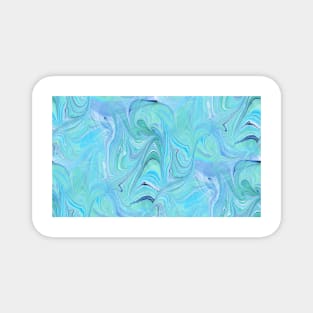 Marbled Paper Abstract : Melusina's Scream 2 ..Deeper Underwater Magnet