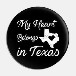 My heart belongs in texas Pin