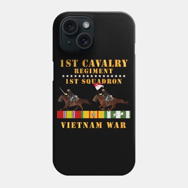 1st Squadron, 1st Cavalry Regiment - Vietnam War wt 2 Cav Riders and VN SVC X300 Phone Case by twix123844