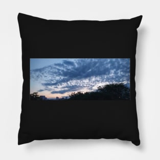 Cloudy Midnight Sky Pillow