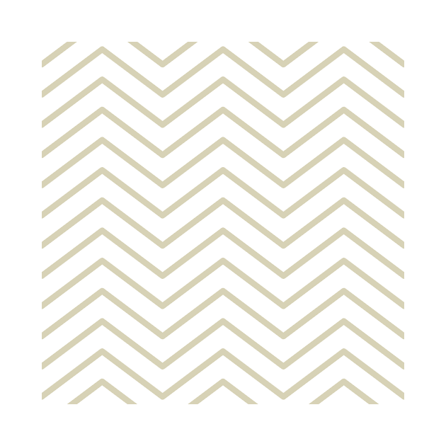 Light Brown Zigzag Lines Pattern by Hex Decor