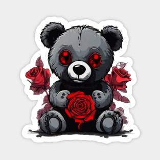 AI Art | EMO Teddy Bear Magnet