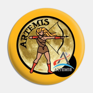 Artemis Moon Pin