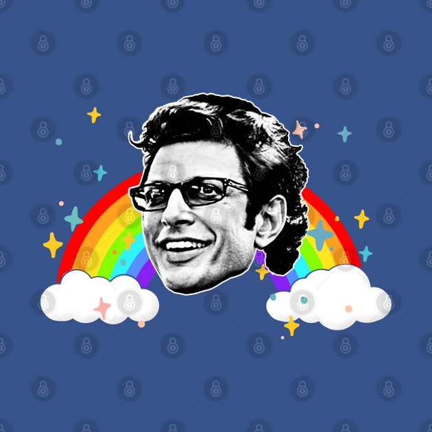 Jeff Goldblum Retro 80s Styled Aesthetic Design by DankFutura