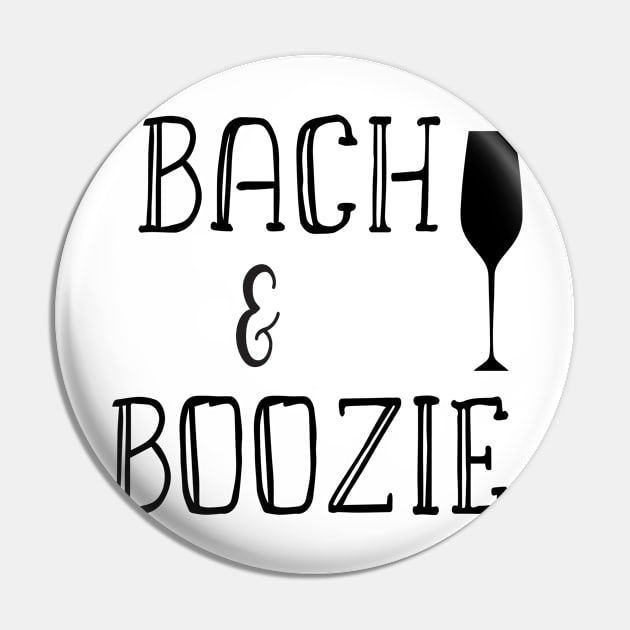 Bachelorette Party Squad - Bach Boozy Boozie Bride & Boujee Pin by WassilArt