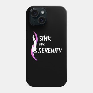 Sink into Serenity | Freediving | Freediver | Ocean lover | Diver | Apnea Phone Case