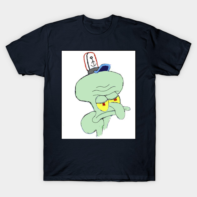 Squidward Painting Spongebob T Shirt Teepublic Uk