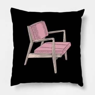 Pink Modern Chair Pillow