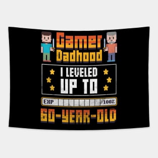 Best Father Gamer Dad 60 Years Tapestry