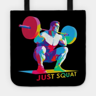 Just Squat - Squatting Bodybuilder Tote