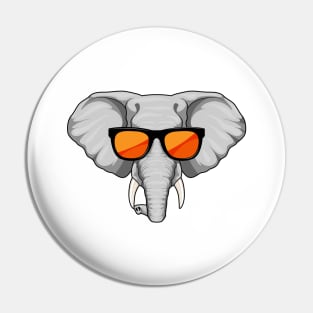 Elephant with Sunglasses Pin