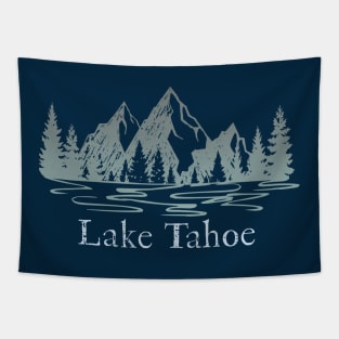 Lake Tahoe Ski Mountain Resorts Family Vacation Souvenir Tapestry