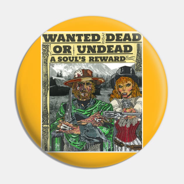 The Quick & the Undead Pin by SnowFlake Comix