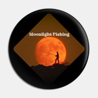 Moonlight Surf Fishing Pin