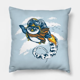 Flying Penguin Pillow