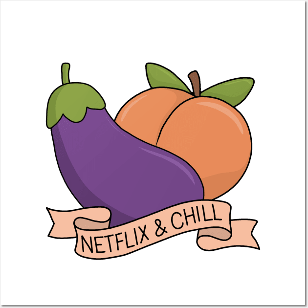 Eggplant and Peach Poster for Sale by ValentinaHramov