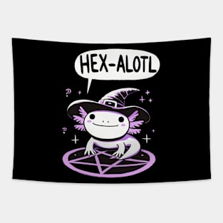 Hexalotl Witch Axolotl (Back Print) Tapestry