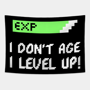 I DON'T AGE I LEVEL UP - GAMERS BIRTHDAY GIFT Tapestry