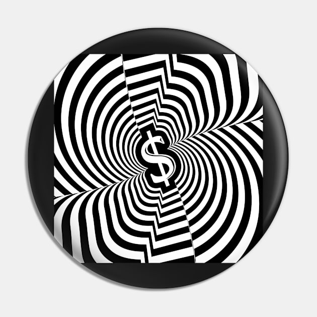 Dollar Sign | Pop Art Pin by williamcuccio