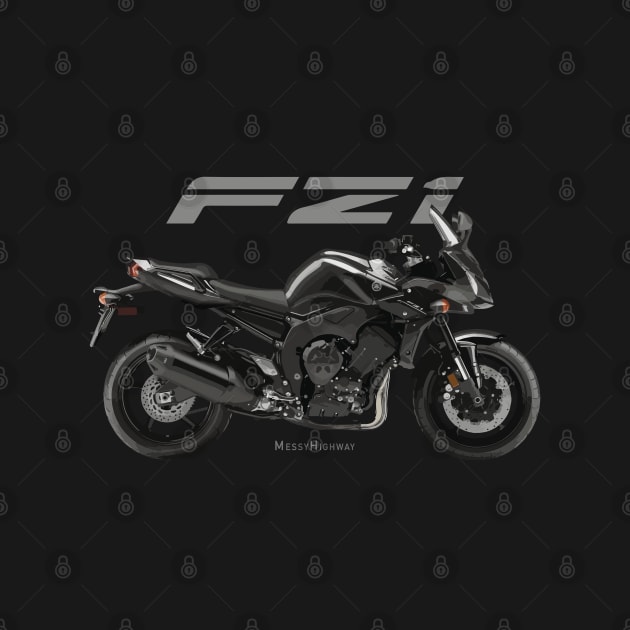 Yamaha FZ1 black, s by MessyHighway