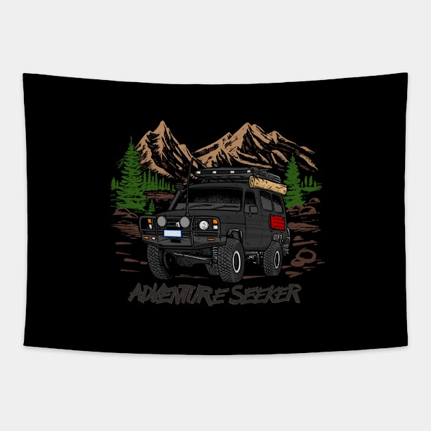 Land Cruiser Adventure Seeker- Black Tapestry by 4x4 Sketch