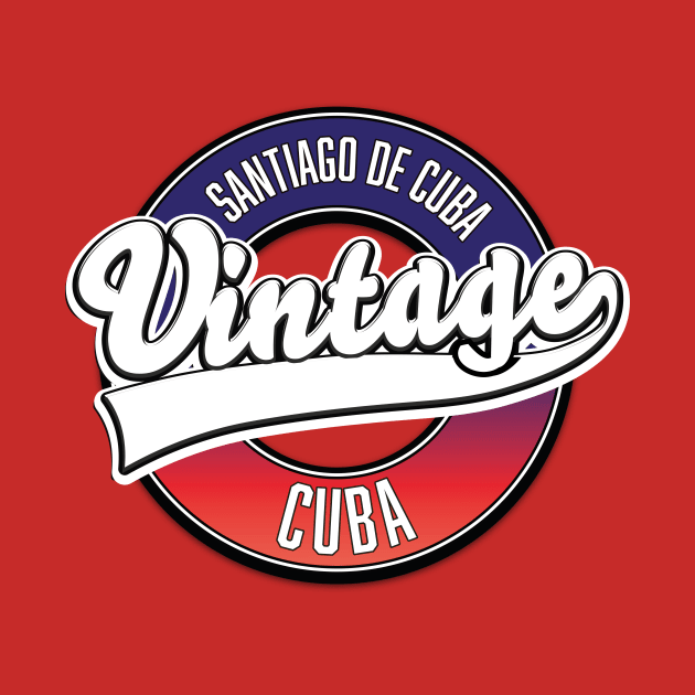 Santiago de Cuba cuba vintage logo by nickemporium1