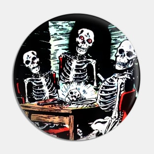 Skulls and Skeletons at Horror Feast Pin