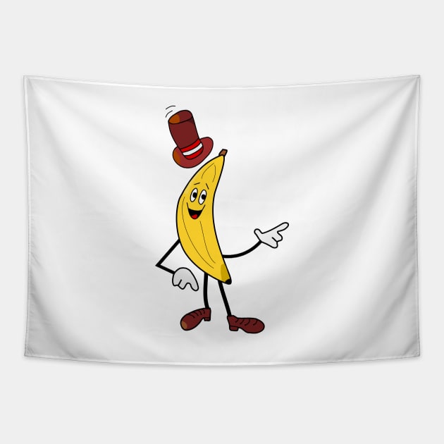 Banana Dandy Tapestry by Slap Cat Designs