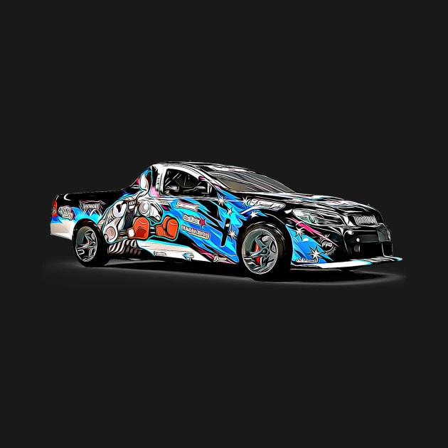 Maloo Drift Cartoon by Auto-Prints