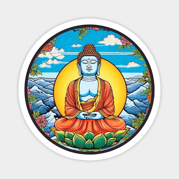 Buddha Magnet by Samurai Rouge