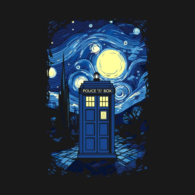 Starry Starry Tardis by DesignedbyWizards