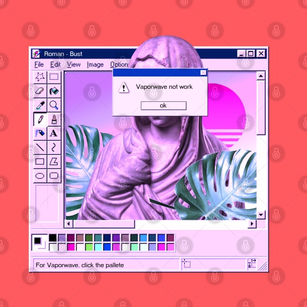 Vaporwave Roman Bust by mrcatguys