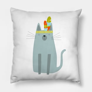 Aztec cat Pillow