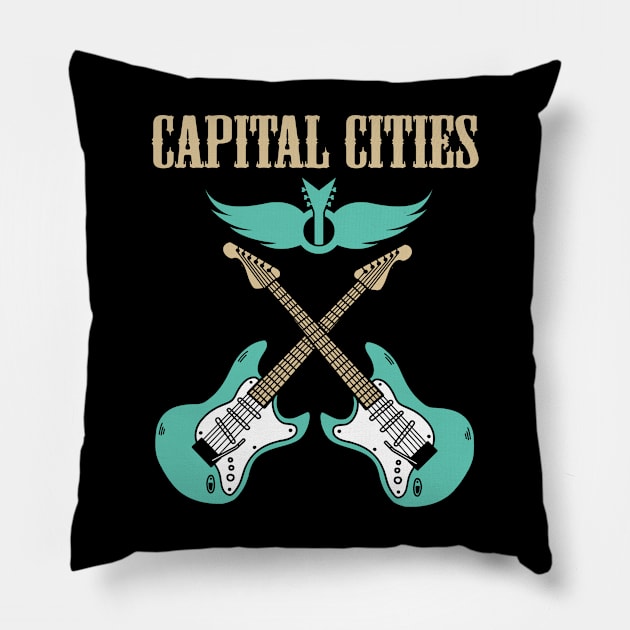 CAPITAL CITIES BAND Pillow by dannyook