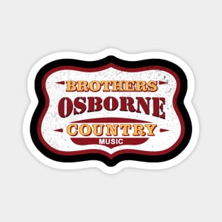 Vintage Brothers Osborne COUNTRY MUSIC Magnet